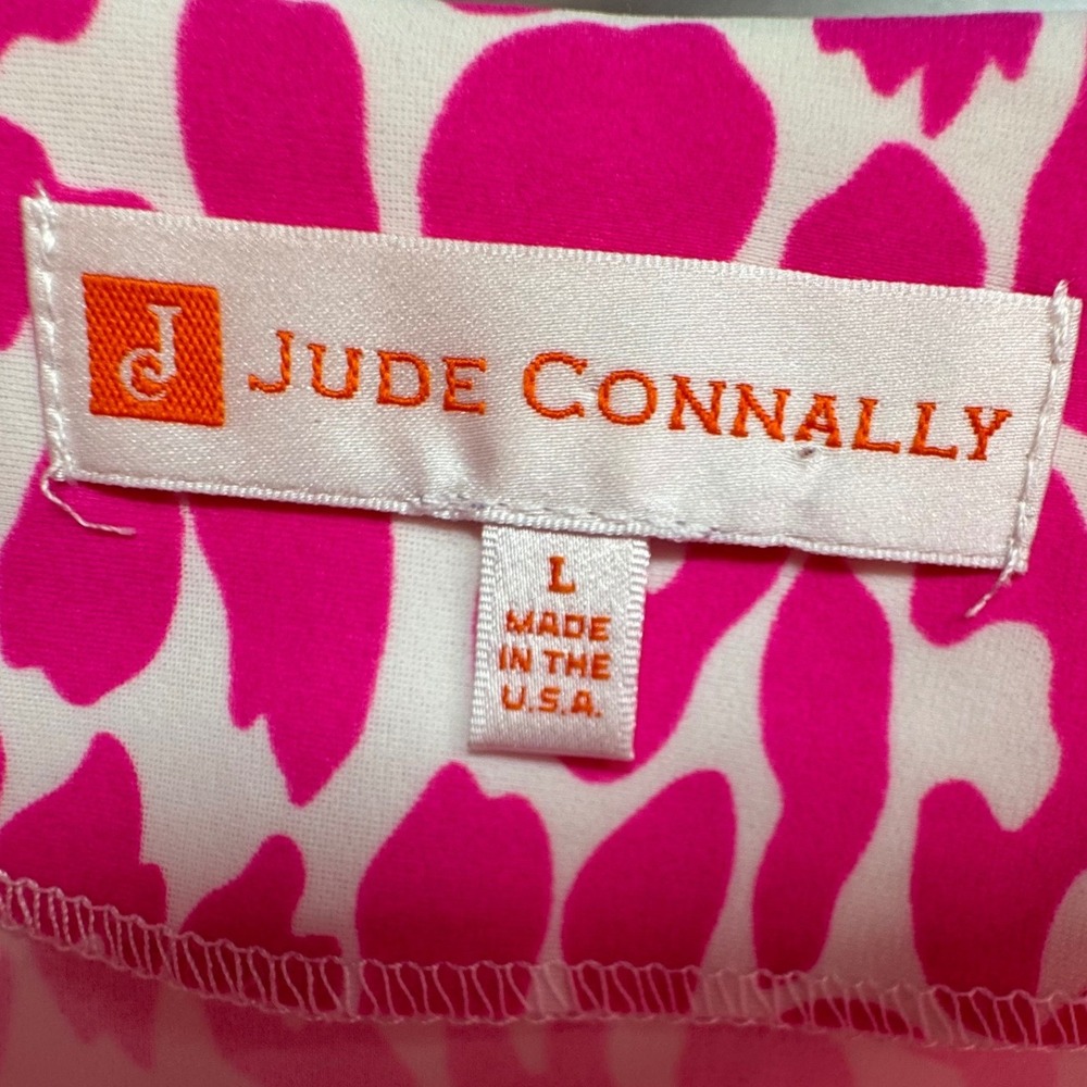 Jude Connally Ali Top Morgan Skort Set Pink White Leopard Animal Print Womens L - Picture 2 of 12